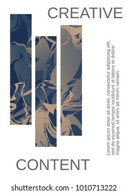 Minimum vector coverage. Contemporary abstract cover. Rich design of VIP. Future futuristic template with abstract current forms for banner design, poster, booklet, report, journal.