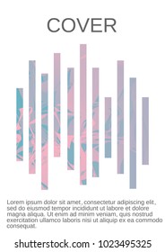 Minimum vector coverage. Contemporary abstract cover. Rich design of VIP. Future futuristic template with abstract current forms for banner design, poster, booklet, report, journal.