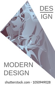 Minimum vector coverage. Contemporary abstract cover. Rich design of VIP. Future futuristic template with abstract current forms for banner design, poster, booklet, report, journal.
