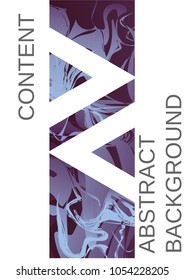 Minimum vector coverage. Contemporary abstract cover. Rich design of VIP. Future futuristic template with abstract current forms for banner design, poster, booklet, report, journal.