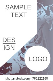 Minimum vector coverage. Contemporary abstract cover. Rich design of VIP. Future futuristic template with abstract current forms for banner design, poster, booklet, report, journal.