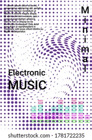 Minimum vector coverage. Cover music album. Business vector template. 