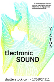 Minimum vector coverage. Cover music album. Business concept illustration.