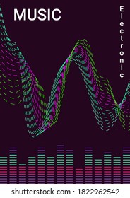 Minimum vector coverage. Cover music album. Business concept illustration.