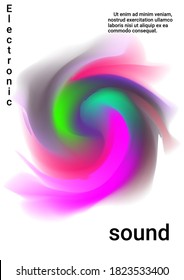 Minimum vector coverage. Cover music album. Business concept illustration.