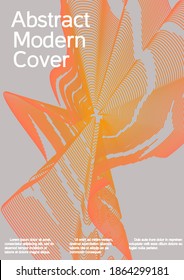 Minimum vector coverage. Creative background from abstract lines to create a fashionable abstract cover, banner, poster, booklet.