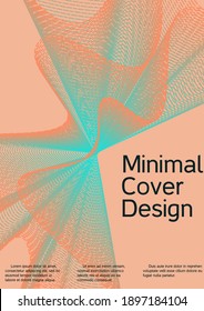 Minimum vector coverage. Creative background from abstract lines to create a fashionable abstract cover, banner, poster, booklet.