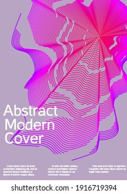 Minimum vector coverage. Creative background from abstract lines to create a fashionable abstract cover, banner, poster, booklet.