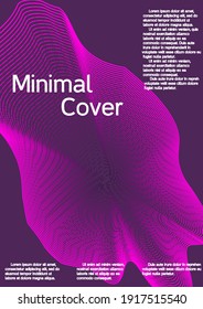 Minimum vector coverage. Creative background from abstract lines to create a fashionable abstract cover, banner, poster, booklet.