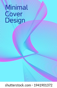 Minimum vector coverage. Creative background from abstract lines to create a fashionable abstract cover, banner, poster, booklet.