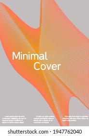 Minimum vector coverage. Creative background from abstract lines to create a fashionable abstract cover, banner, poster, booklet.