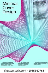 Minimum vector coverage. Creative background from abstract lines to create a fashionable abstract cover, banner, poster, booklet.