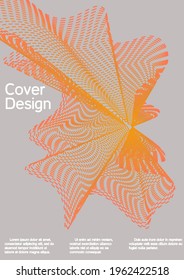 Minimum vector coverage. Creative background from abstract lines to create a fashionable abstract cover, banner, poster, booklet.