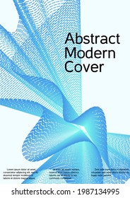 Minimum vector coverage. Creative background from abstract lines to create a fashionable abstract cover, banner, poster, booklet.