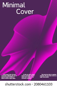 Minimum vector coverage. Creative background from abstract lines to create a fashionable abstract cover, banner, poster, booklet.