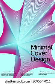 Minimum vector coverage. Creative background from abstract lines to create a fashionable abstract cover, banner, poster, booklet.