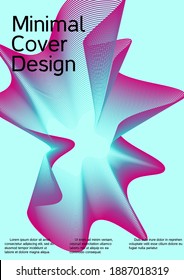 Minimum vector coverage. Creative fluid backgrounds from current forms to design a fashionable abstract cover, banner, poster, booklet.