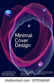 Minimum vector coverage.  Creative fluid colors backgrounds.  Creative sound background with abstract gradient line.