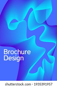 Minimum vector coverage. Future futuristic template with abstract current forms for banner design, poster, booklet, report, journal. 