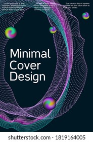 Minimum vector coverage. Modern abstract background.  Creative sound background with abstract gradient line.