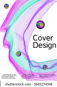 Minimum vector coverage. Modern abstract background.  Creative sound background with abstract gradient line.