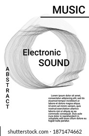 Minimum vector coverage. Modern abstract background.  Sound flyer to create trendy abstract cover, banner, poster, booklet.