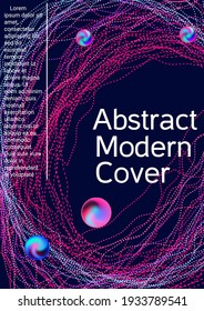 Cobertura vectorial mínima. Fondo abstracto moderno.  Volante de sonido para crear una portada abstracta, banner, afiche, folleto de moda.