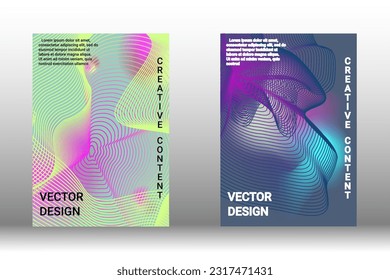 Minimum vector coverage. Modern abstract cover. Rich VIP design. Future futuristic template with abstract current shapes for the design of banners, posters, booklets, reports, magazines.
