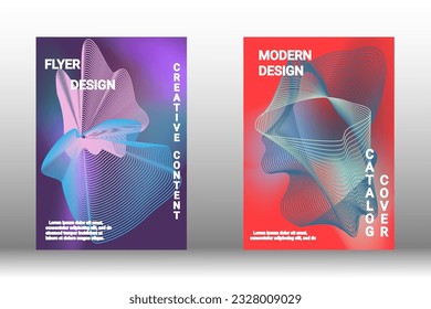 Minimum vector coverage. Modern abstract cover. Rich VIP design. Future futuristic template with abstract current shapes for the design of banners, posters, booklets, reports, magazines.