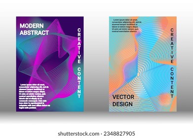 Minimum vector coverage. Modern abstract cover. Rich VIP design. Future futuristic template with abstract current shapes for the design of banners, posters, booklets, reports, magazines.