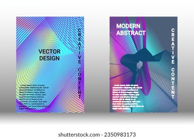 Minimum vector coverage. Modern abstract cover. Rich VIP design. Future futuristic template with abstract current shapes for the design of banners, posters, booklets, reports, magazines.