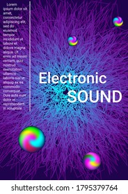 Minimum vector coverage. Modern design template.  Sound flyer to create trendy abstract cover, banner, poster, booklet.