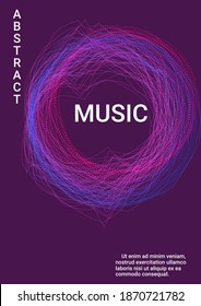 Minimum vector coverage. Modern design template.  Sound flyer to create trendy abstract cover, banner, poster, booklet.
