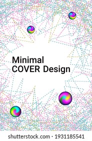 Minimum vector coverage. Modern design template.  Sound flyer to create trendy abstract cover, banner, poster, booklet.