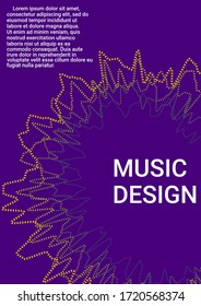 Minimum vector coverage. Musical cover for your design.  Concept business vector.