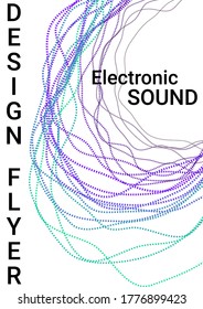 Minimum vector coverage. Musical cover for your design.  Concept business vector.