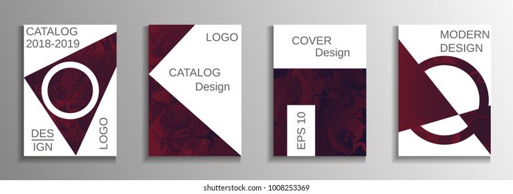 Minimum vector coverage. A set of modern abstract covers. Rich design VIP. Future futuristic template with abstract current forms for banner design, poster, booklet, report, magazine.