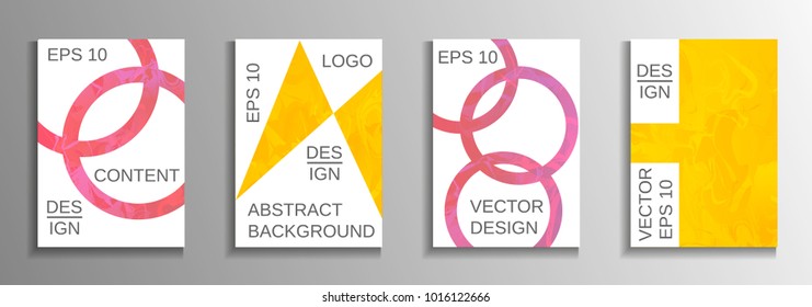 Minimum vector coverage. A set of modern abstract covers. Rich design VIP. Future futuristic template with abstract current forms for banner design, poster, booklet, report, magazine.