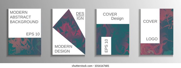 Minimum vector coverage. A set of modern abstract covers. Rich design VIP. Future futuristic template with abstract current forms for banner design, poster, booklet, report, magazine.