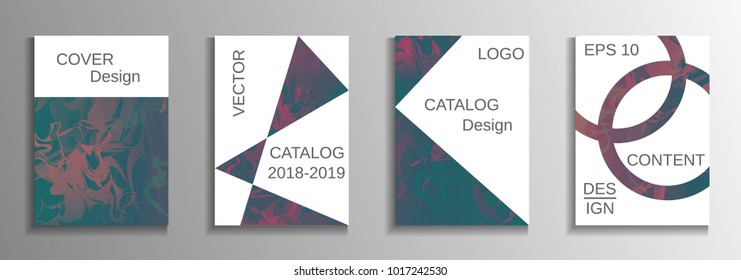 Minimum vector coverage. A set of modern abstract covers. Rich design VIP. Future futuristic template with abstract current forms for banner design, poster, booklet, report, magazine.