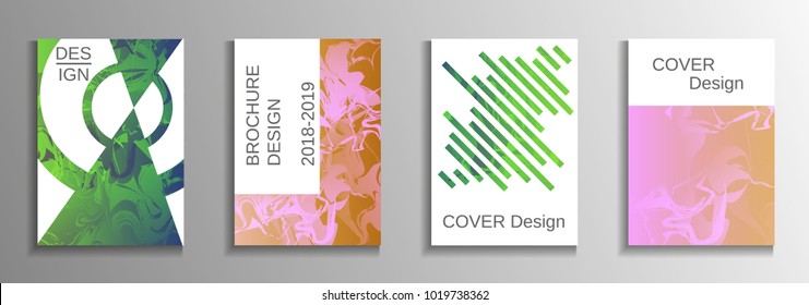 Minimum vector coverage. A set of modern abstract covers. Rich design VIP. Future futuristic template with abstract current forms for banner design, poster, booklet, report, magazine.