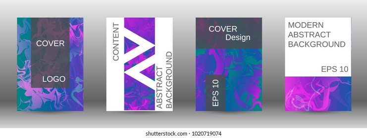  Minimum vector coverage. A set of modern abstract covers. Rich design VIP. Future futuristic template with abstract current forms for banner design, poster, booklet, report, magazine. 