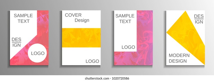 Minimum vector coverage. A set of modern abstract covers. Rich design VIP. Future futuristic template with abstract current forms for banner design, poster, booklet, report, magazine.