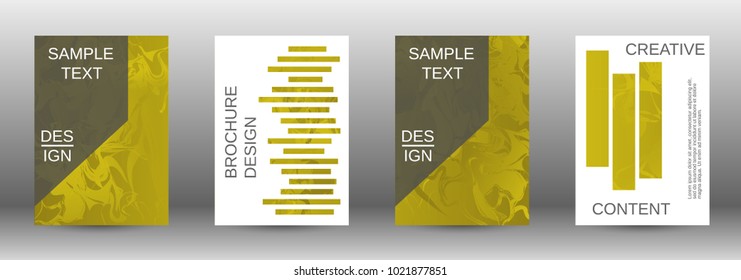  Minimum vector coverage. A set of modern abstract covers. Rich design VIP. Future futuristic template with abstract current forms for banner design, poster, booklet, report, magazine. 