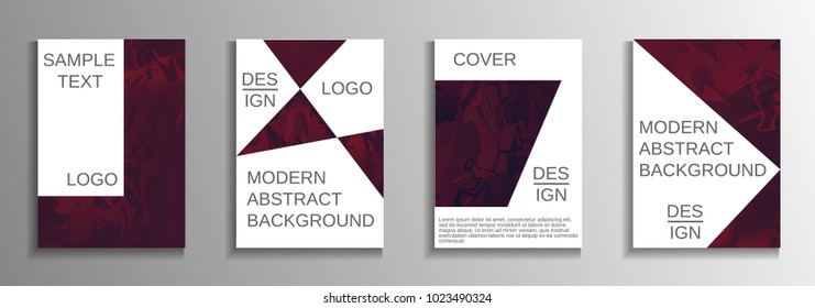 Minimum vector coverage. A set of modern abstract covers. Rich design VIP. Future futuristic template with abstract current forms for banner design, poster, booklet, report, magazine.