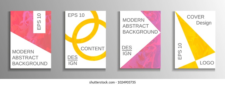 Minimum vector coverage. A set of modern abstract covers. Rich design VIP. Future futuristic template with abstract current forms for banner design, poster, booklet, report, magazine.