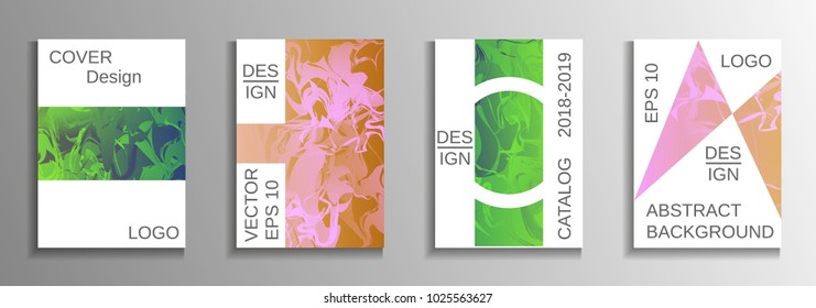 Minimum vector coverage. A set of modern abstract covers. Rich design VIP. Future futuristic template with abstract current forms for banner design, poster, booklet, report, magazine.