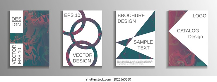 Minimum vector coverage. A set of modern abstract covers. Rich design VIP. Future futuristic template with abstract current forms for banner design, poster, booklet, report, magazine.