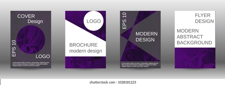  Minimum vector coverage. A set of modern abstract covers. Rich design VIP. Future futuristic template with abstract current forms for banner design, poster, booklet, report, magazine. 