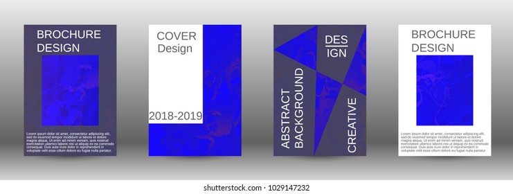  Minimum vector coverage. A set of modern abstract covers. Rich design VIP. Future futuristic template with abstract current forms for banner design, poster, booklet, report, magazine. 